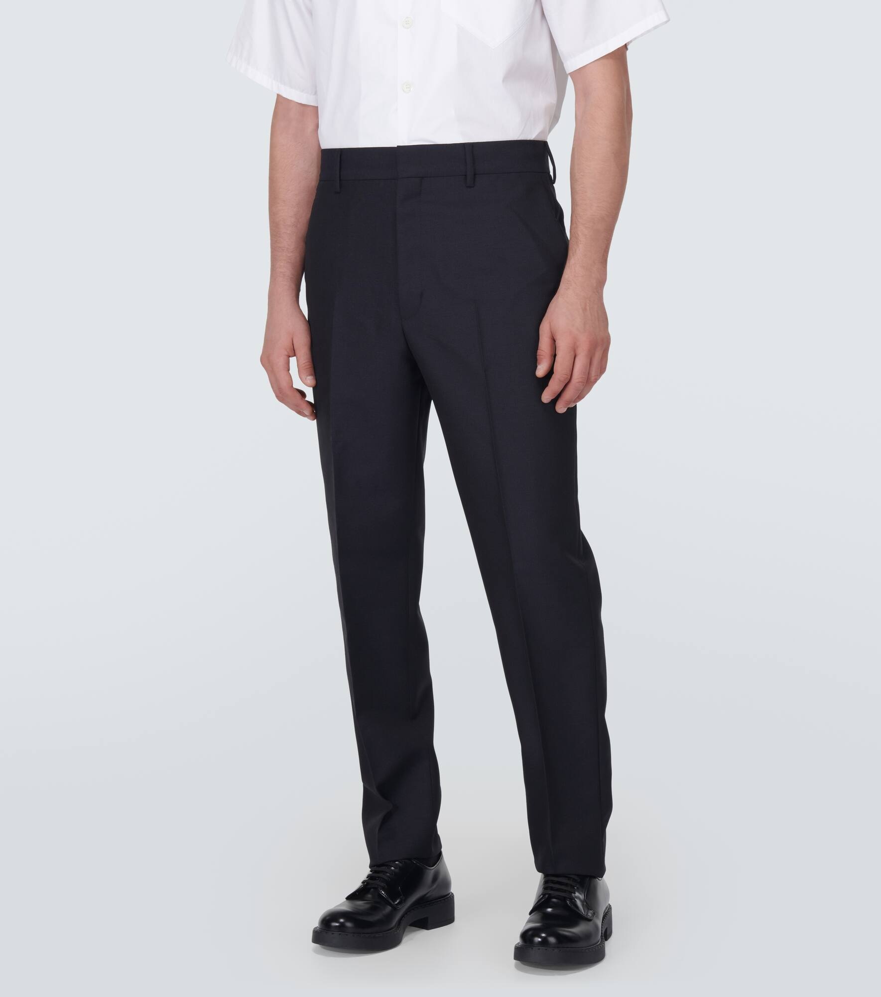 Mohair and wool slim pants - 3