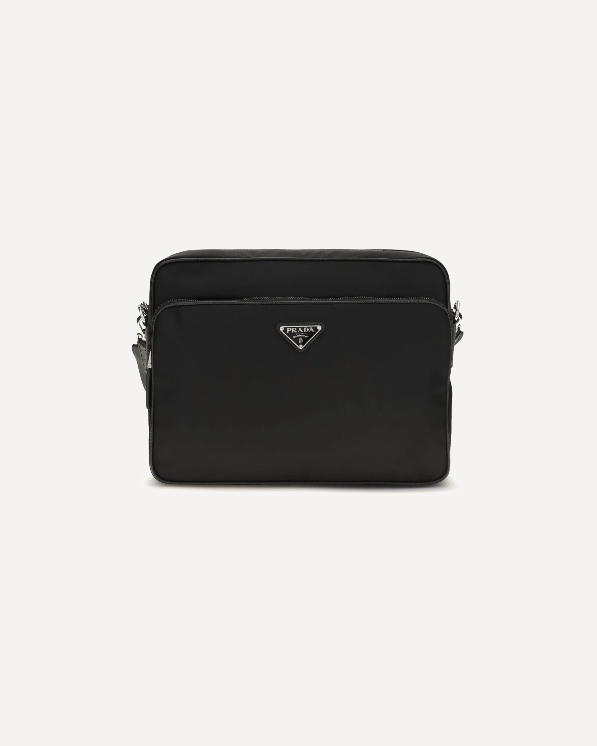 Re-Nylon and leather Shoulder Bag - 1