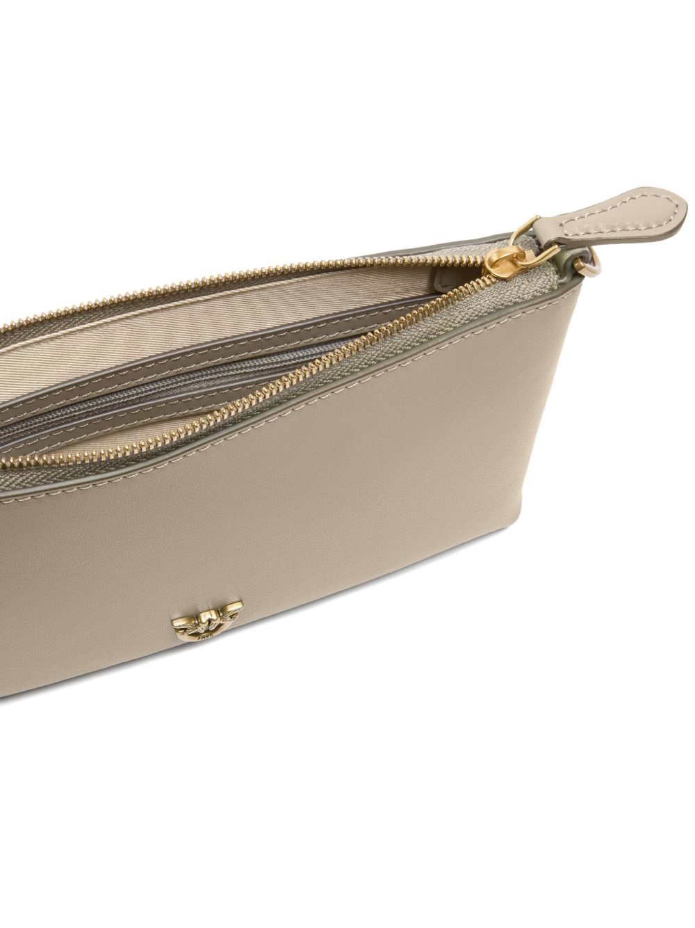 mini zip-fastening logo-plaque clutch bag - 4