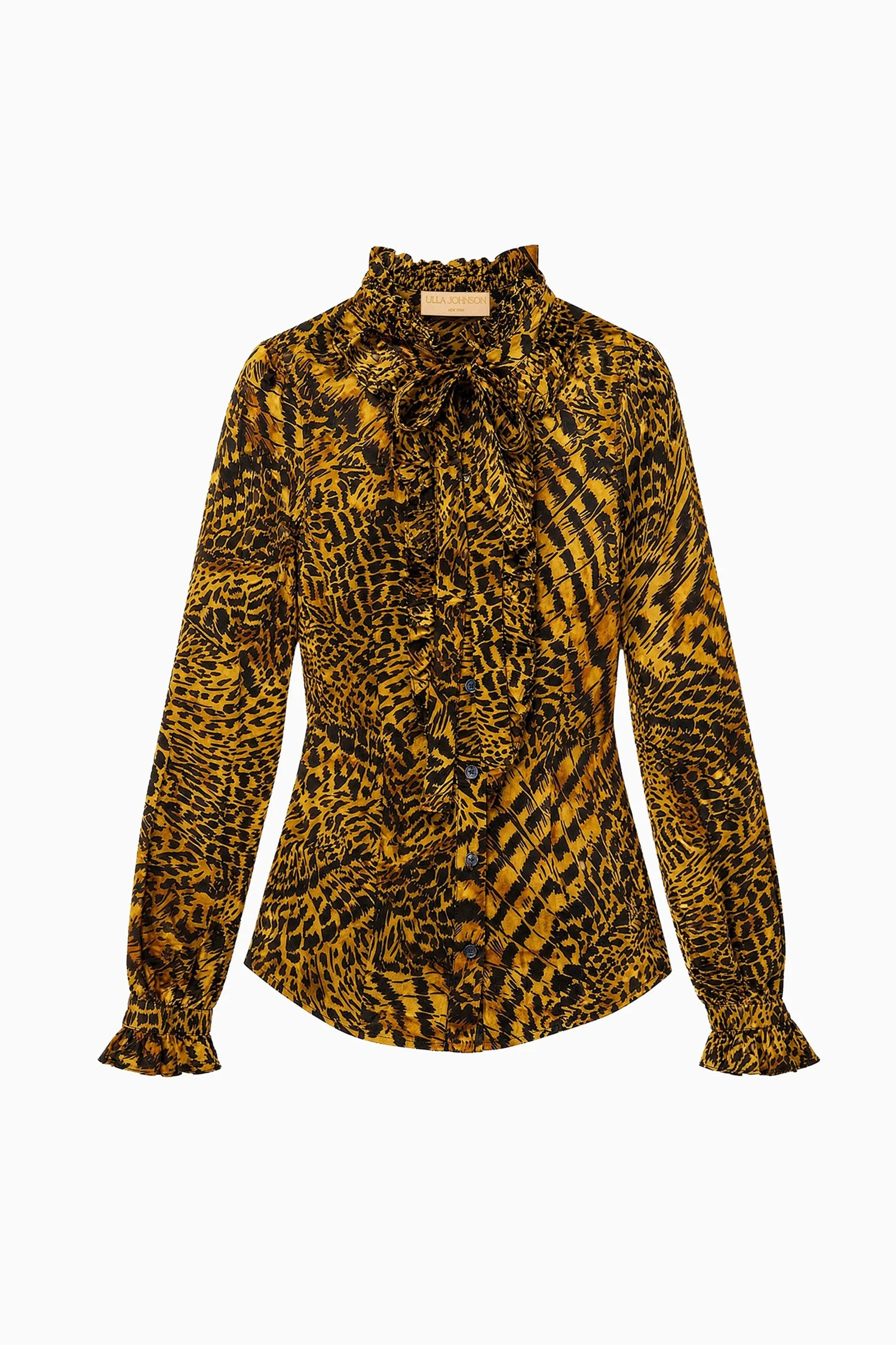 Catroux Long Sleeve Silk Blouse - 1