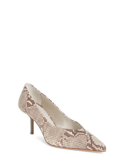 Max Mara 65mm Python print leather pumps outlook