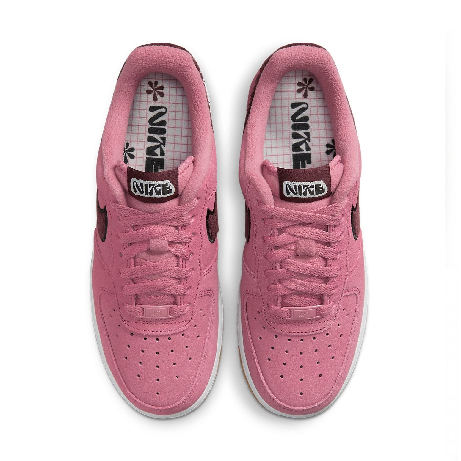 (WMNS) Nike Air Force 1 Low '07 SE 'Desert Berry Gum Fleece' DQ7583-600 - 4