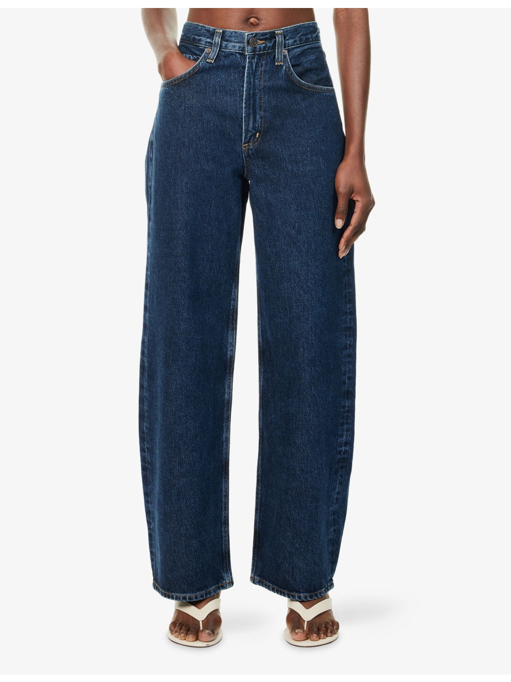 Low Curve Wide-Leg Denim Jeans - 3