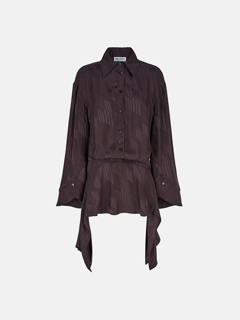 ''MISCHA'' DARK BROWN MINI DRESS 1