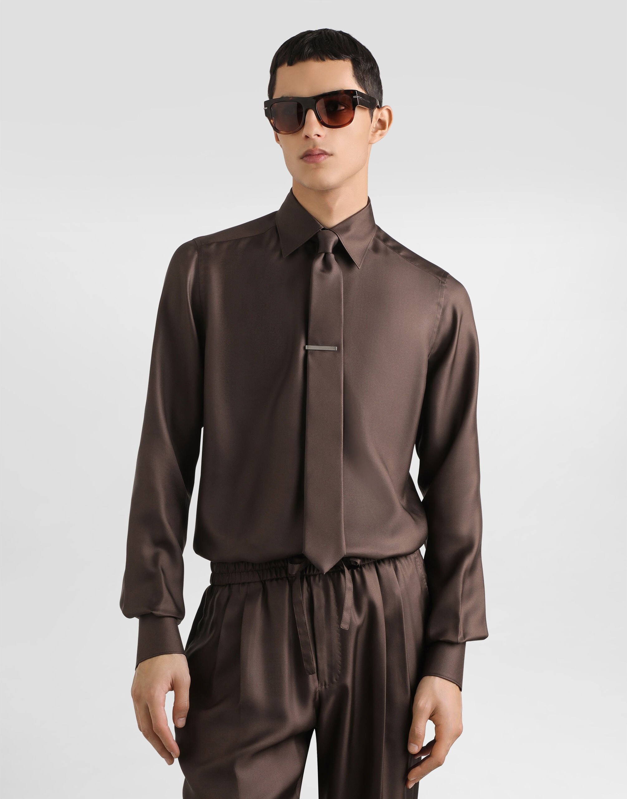 Martini shirt in silk twill - 4