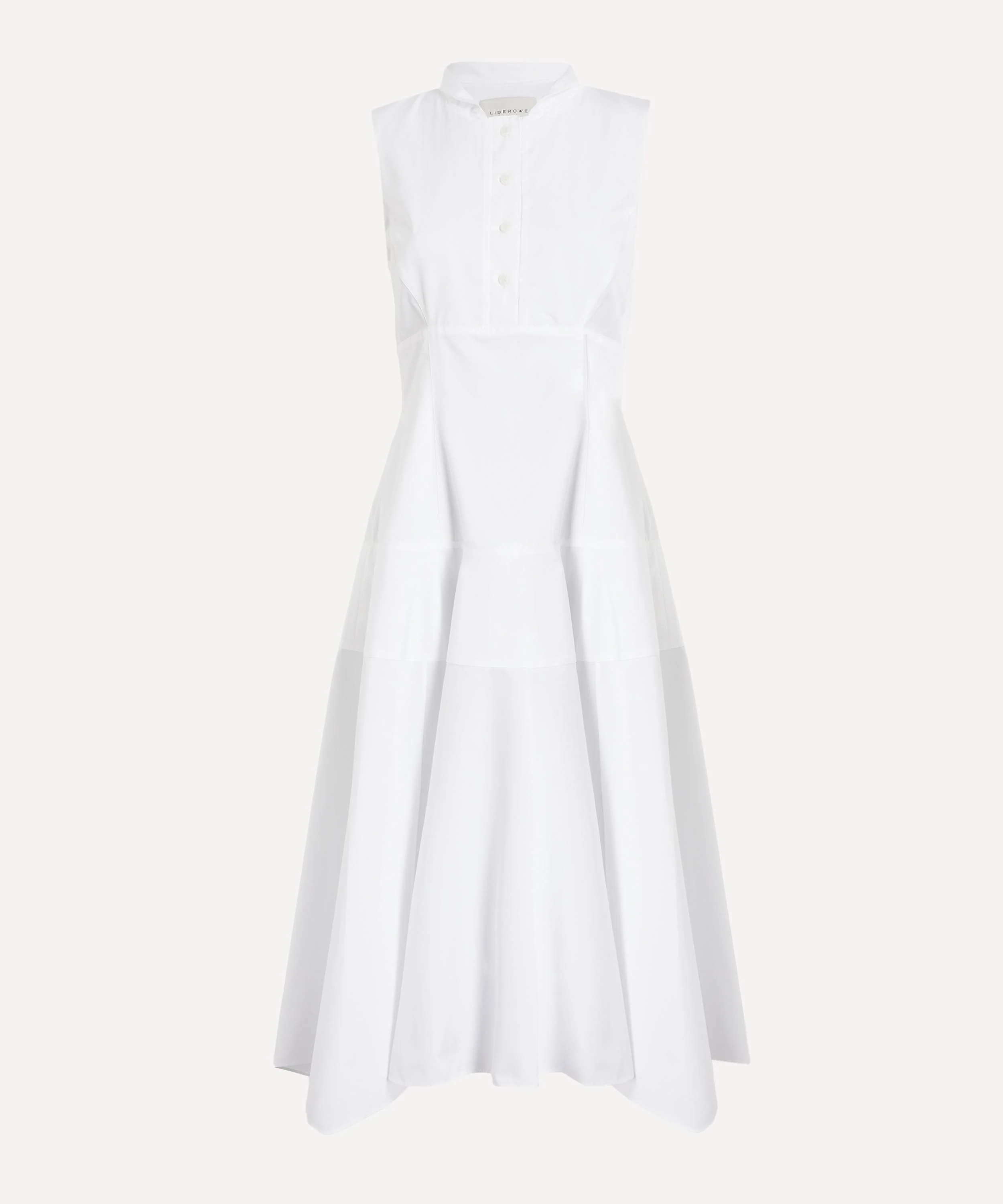 Kenton Collar Cotton Midi Dress - 1