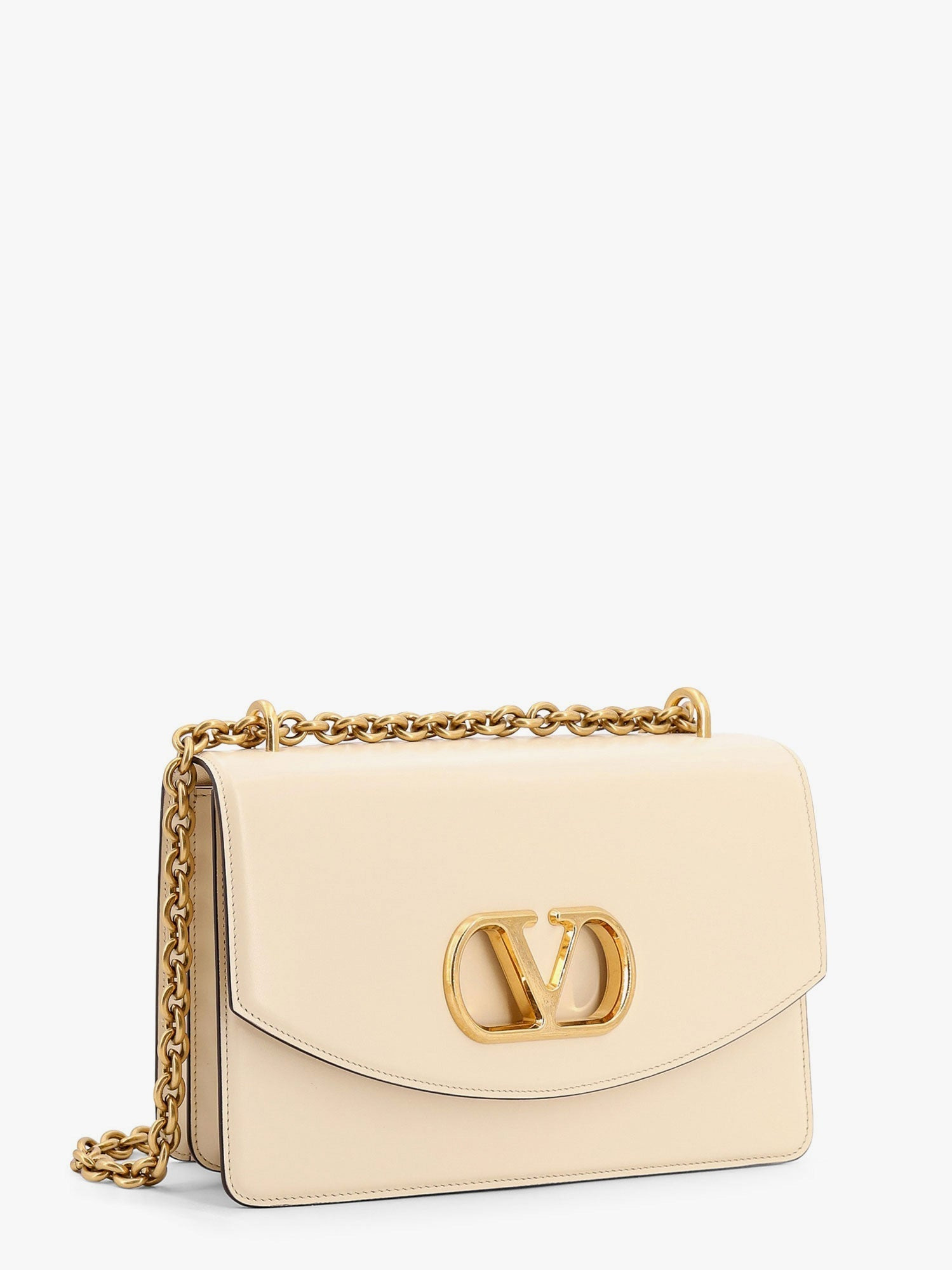 Valentino Garavani Vain Leather Shoulder Bag With Vlogo Signature Detail - 4