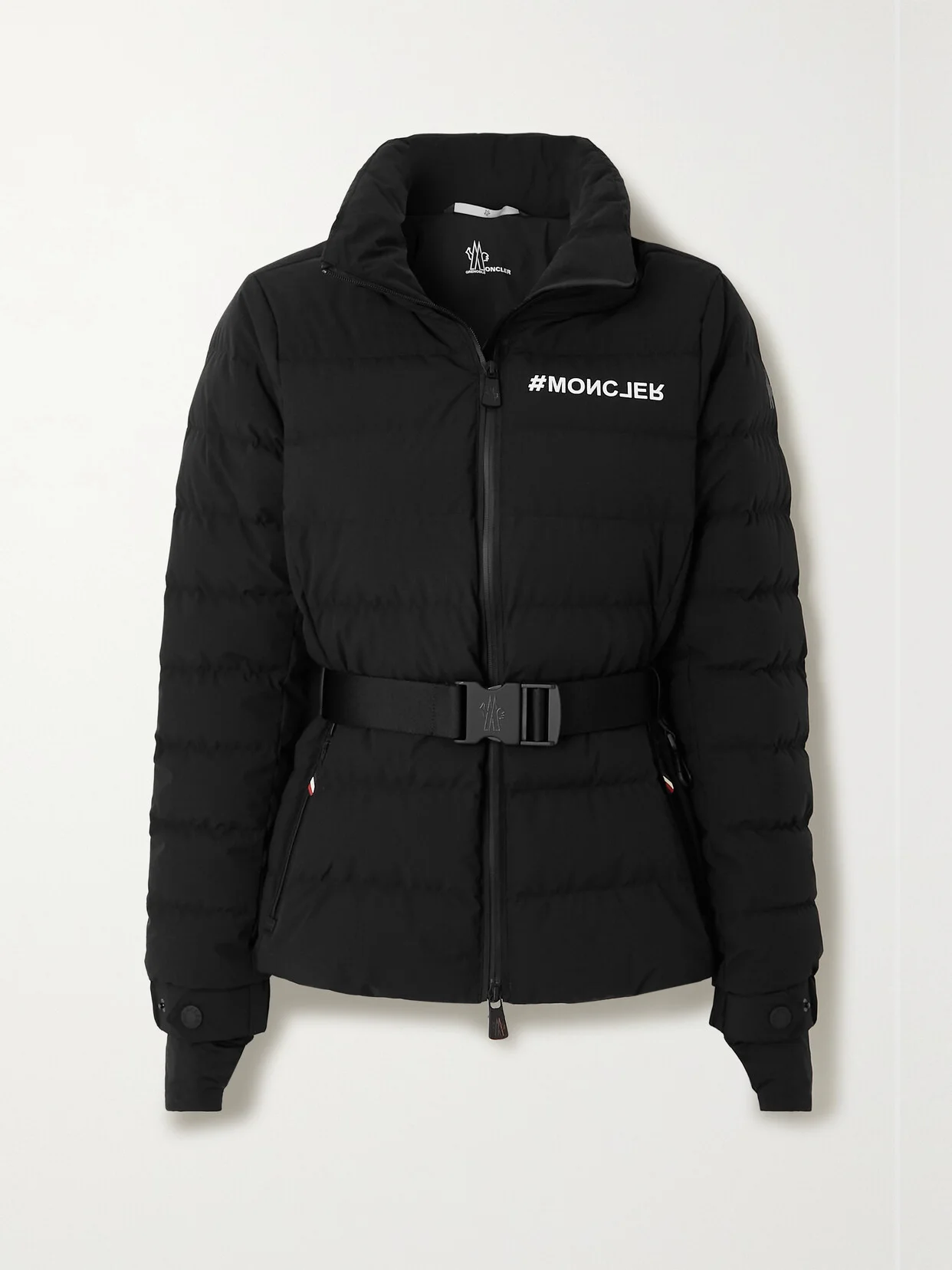 Bettex Hooded Belted Quilted Shell Down Jacket - 1