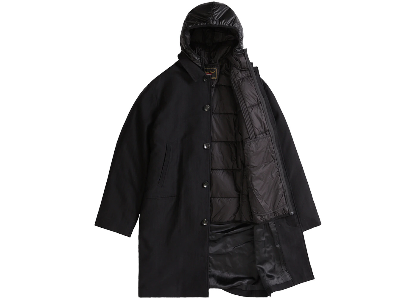 Supreme UNDERCOVER Trench Puffer Jacket Black - 2