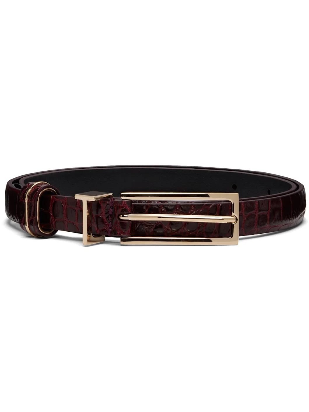 Burgundy T Loop Belt - 1