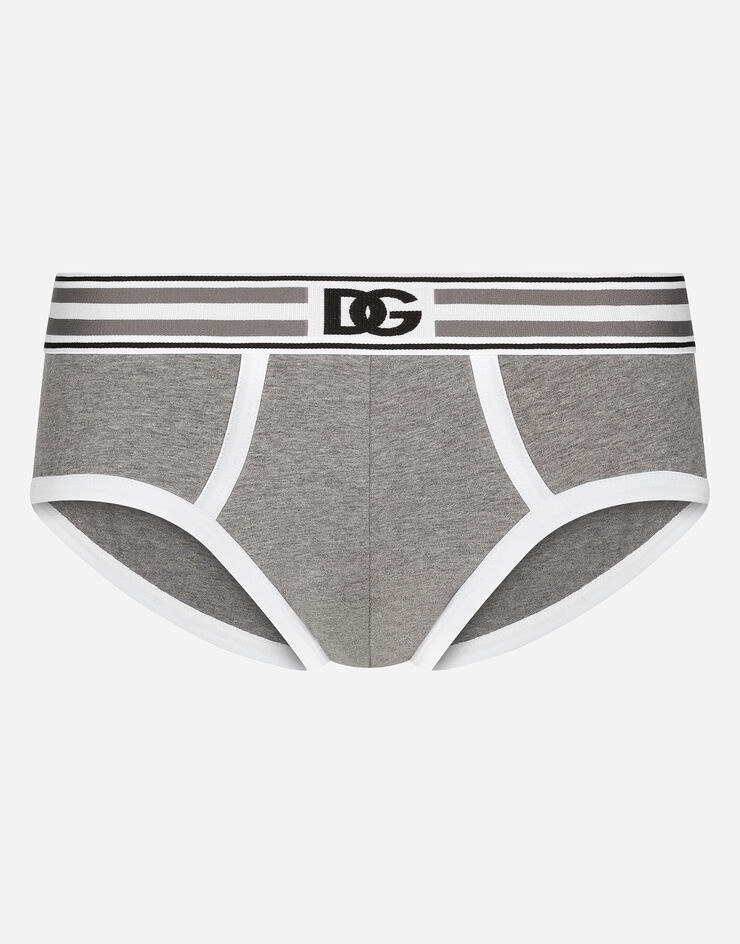 Two-way stretch jersey Brando briefs with DG logo - 1