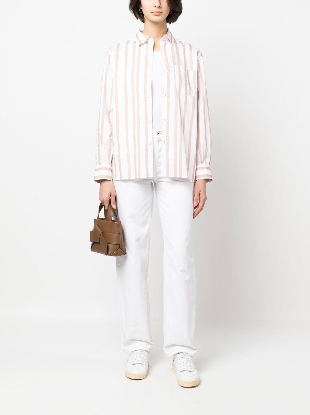 stripe cotton shirt - 2