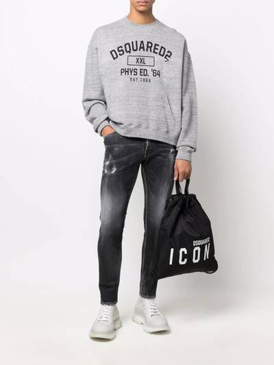 DSQUARED2 logo-print sweatshirt outlook