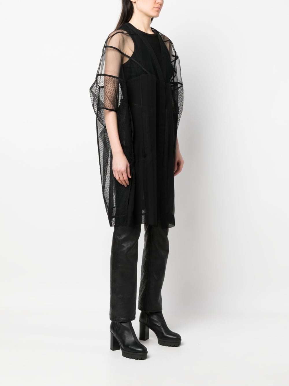 Edfu Tecuatl sheer silk jacket - 3