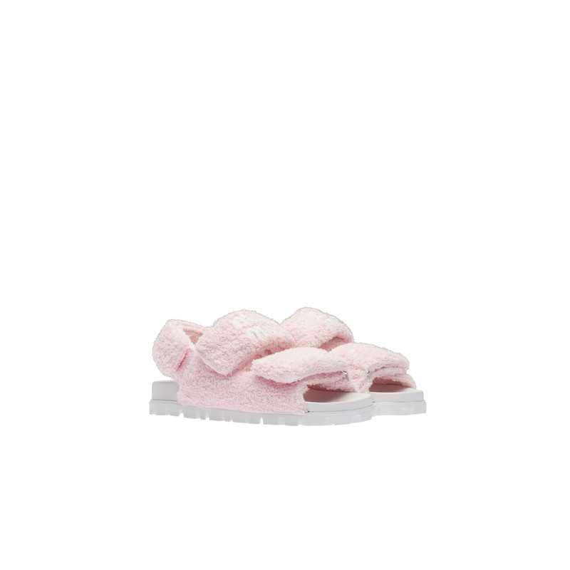Terry cloth sandals 1