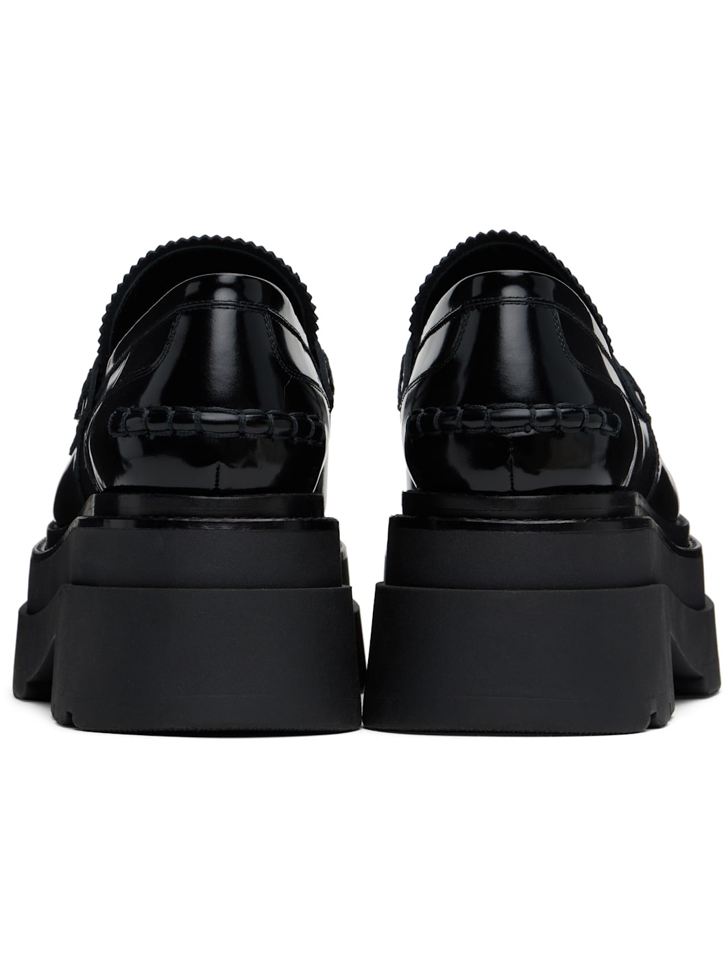 Black Carter Platform Loafers - 2