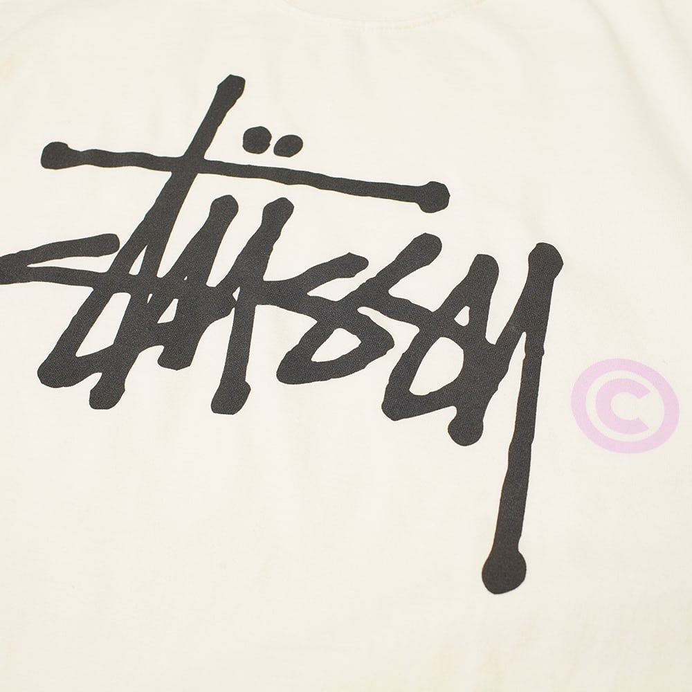 Stussy Basic Logo Pigment Dyed Tee - 3