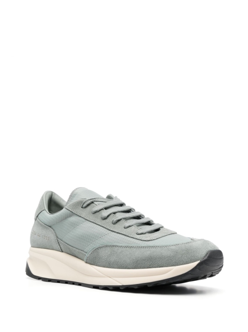 multi-panel lace-up sneakers - 2