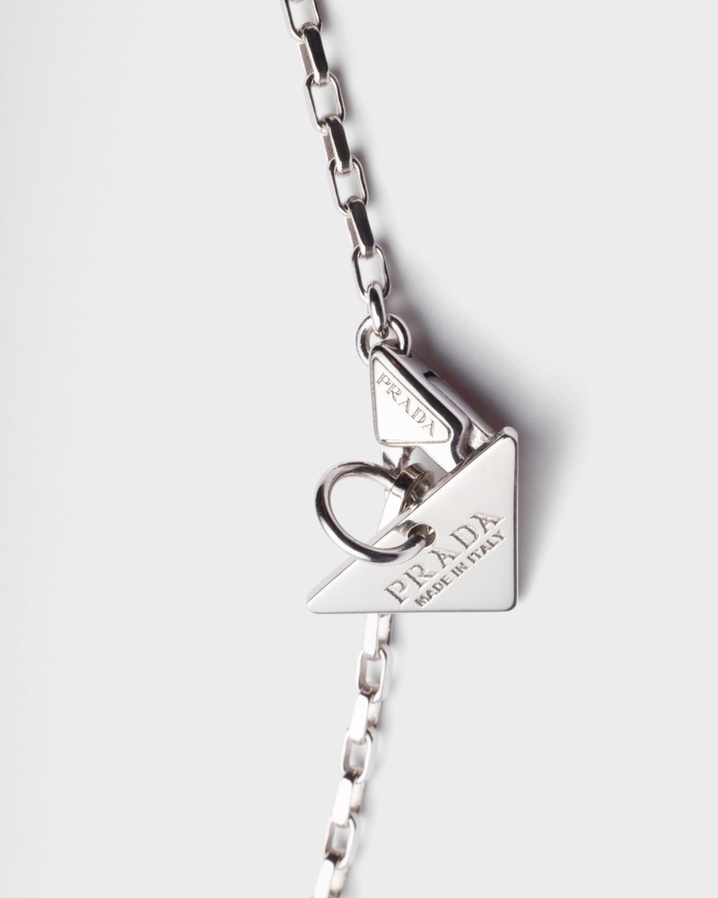 Eternal Gold Nano Heart necklace in white gold with lab-created diamond 3