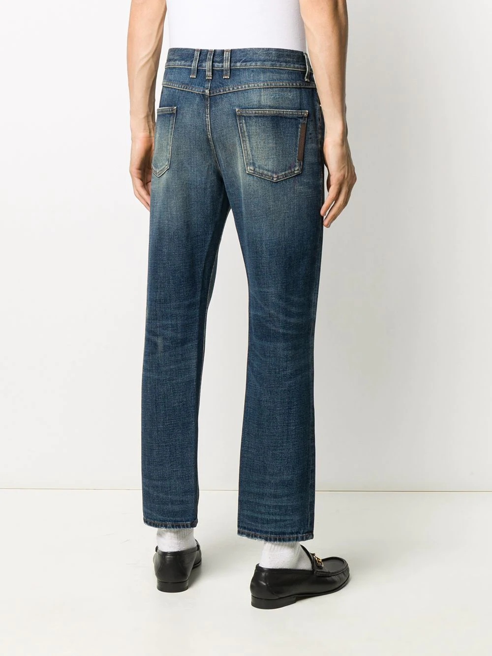 cropped straight-leg jeans - 4