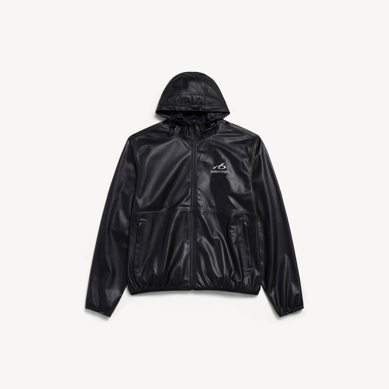Men's Techwear Rain Jacket in Black 1