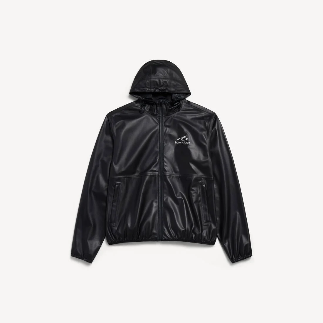 Men's Techwear Rain Jacket in Black - 1