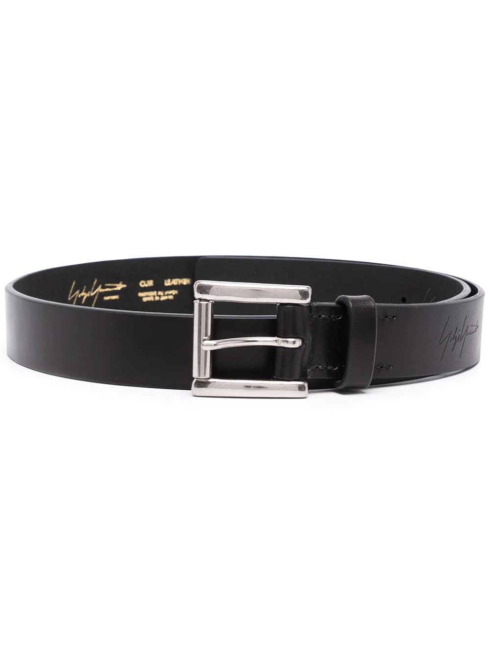 embossed logo signature belt - 1