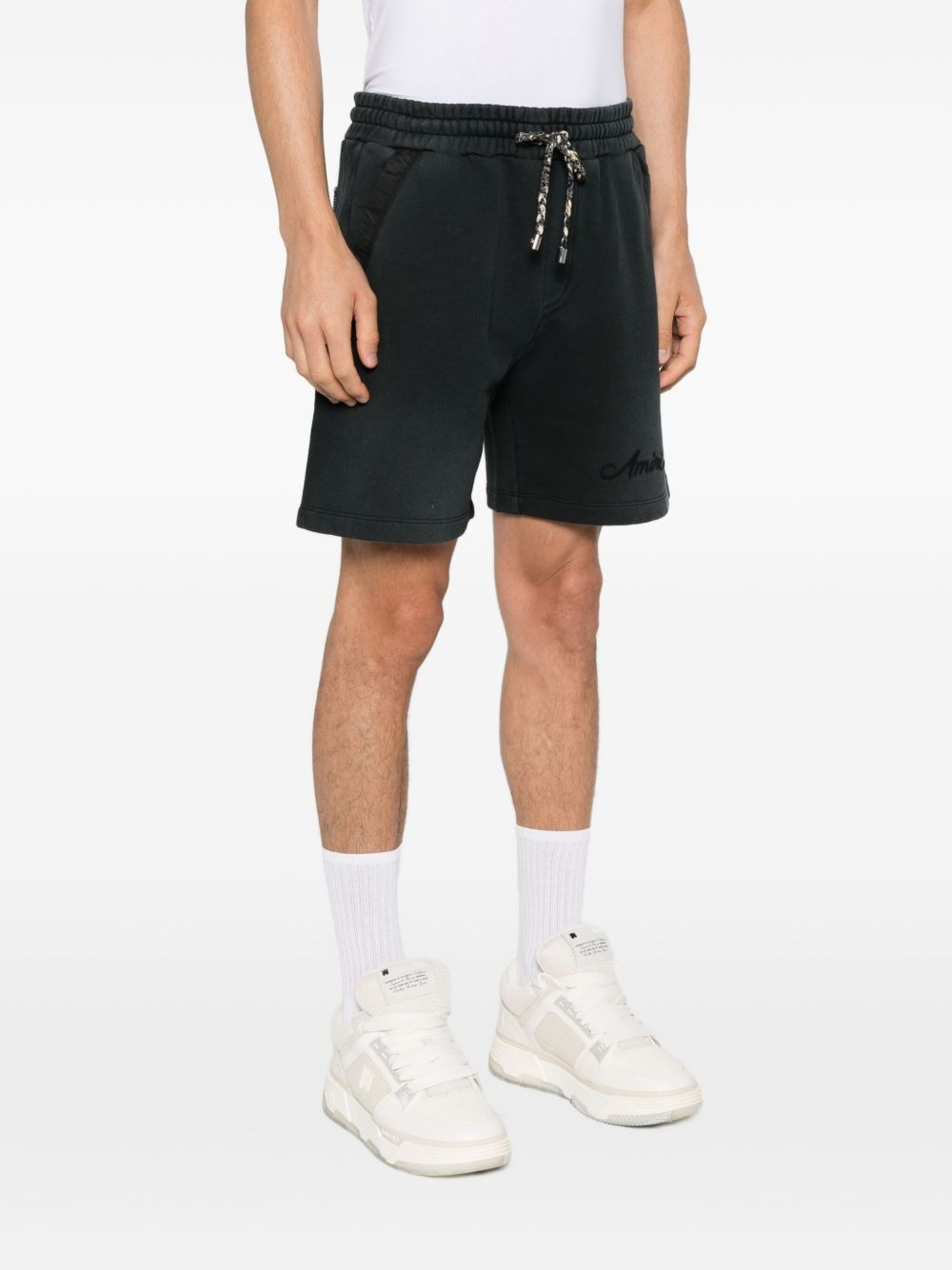 drawstring-detail panelled shorts - 3