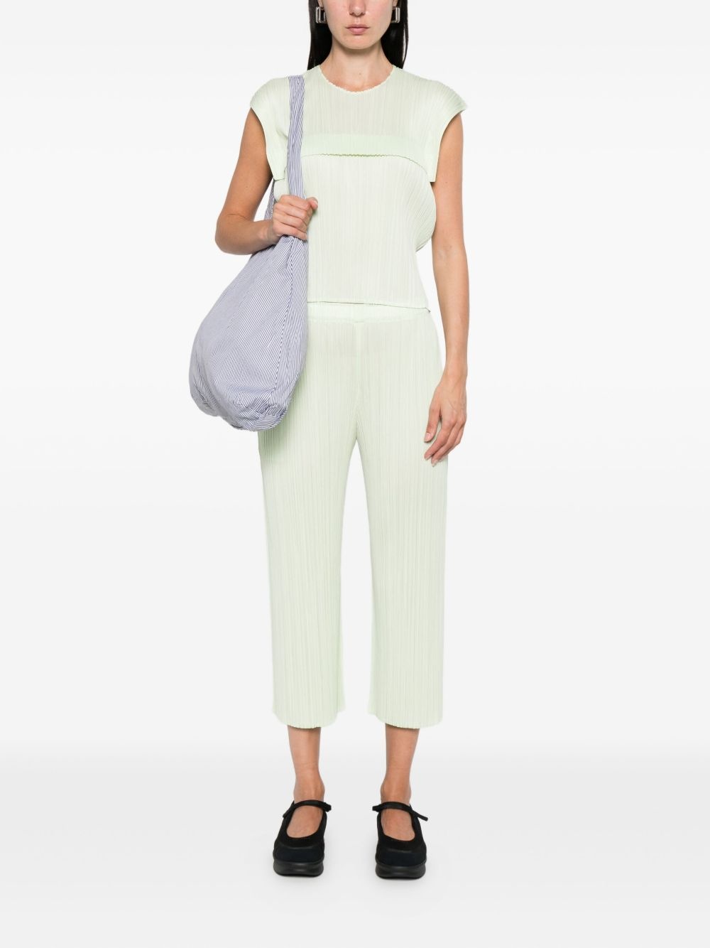 pleated panelled blouse - 2