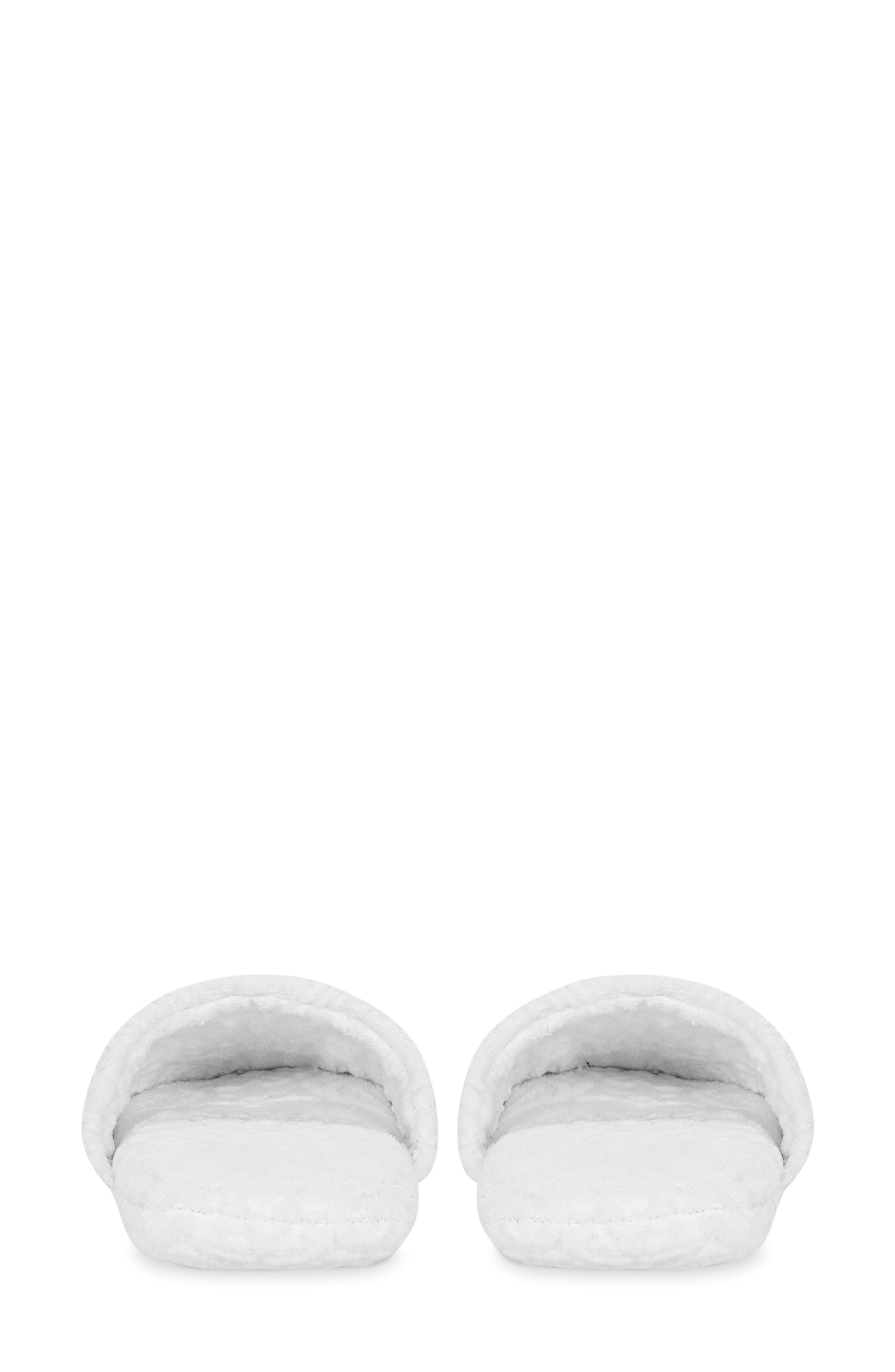 Dolce&Gabbana DG Logo Jacquard Cotton Terry Cloth Scuff Slipper in White at Nordstrom - 4