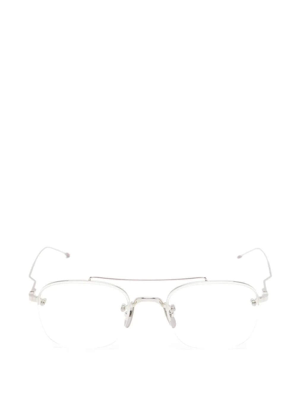 geometric-frame glasses - 1