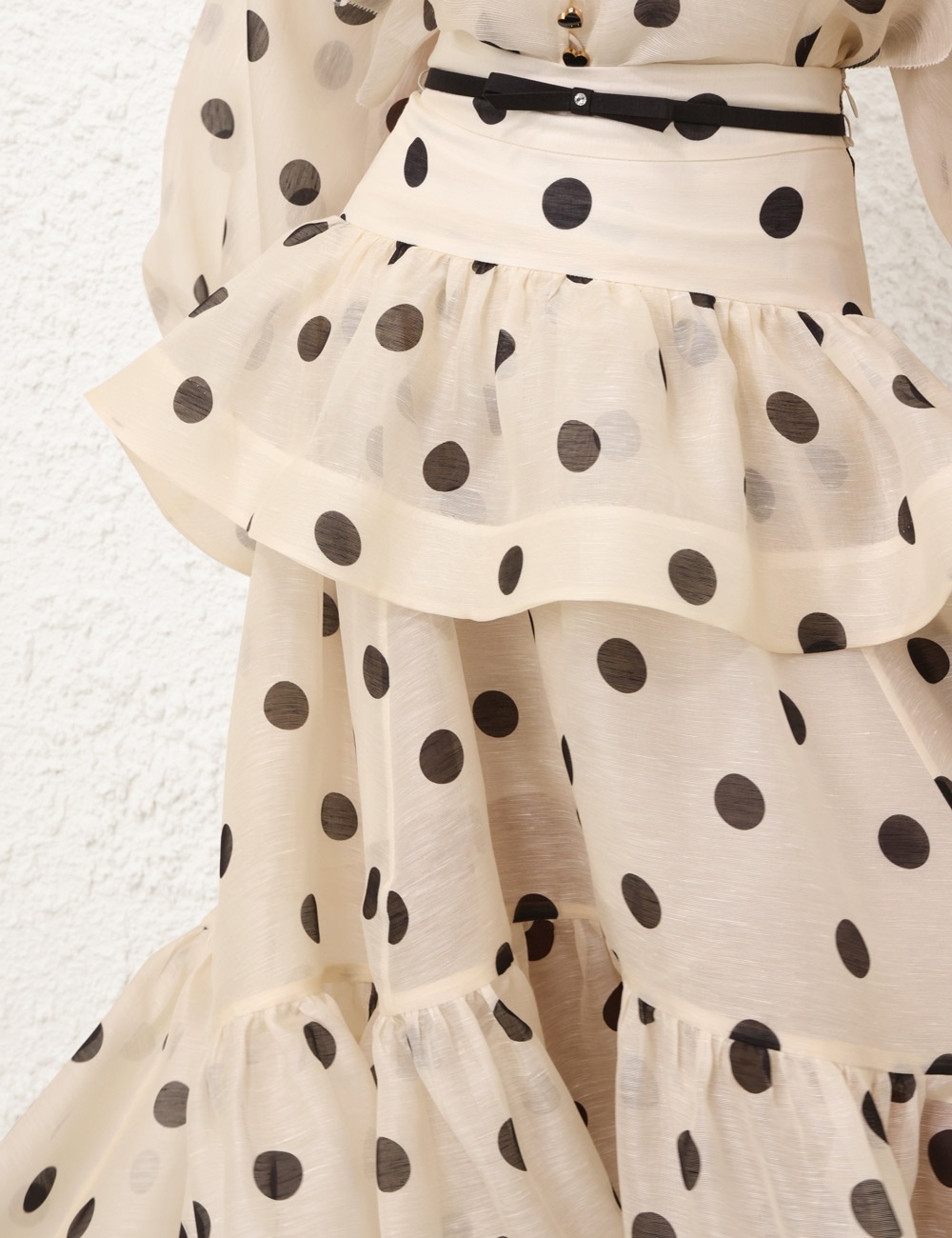 Zimmermann CRUSH HIGH-LOW TIERED SKIRT | REVERSIBLE