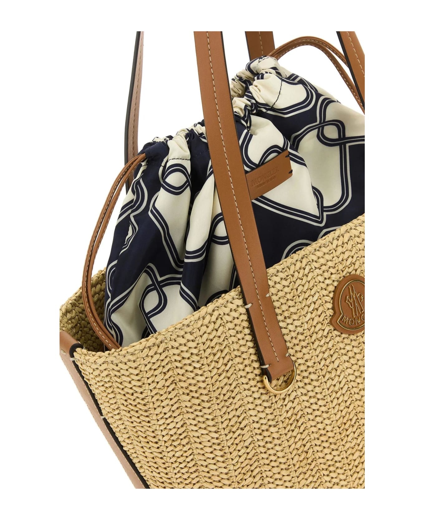 トートバッグ MONCLER Raffia small Hubba shopping bag (5D00009M4231 F22) Moncler Raffia Small Hubba Shopping Bag – LOZURI®
