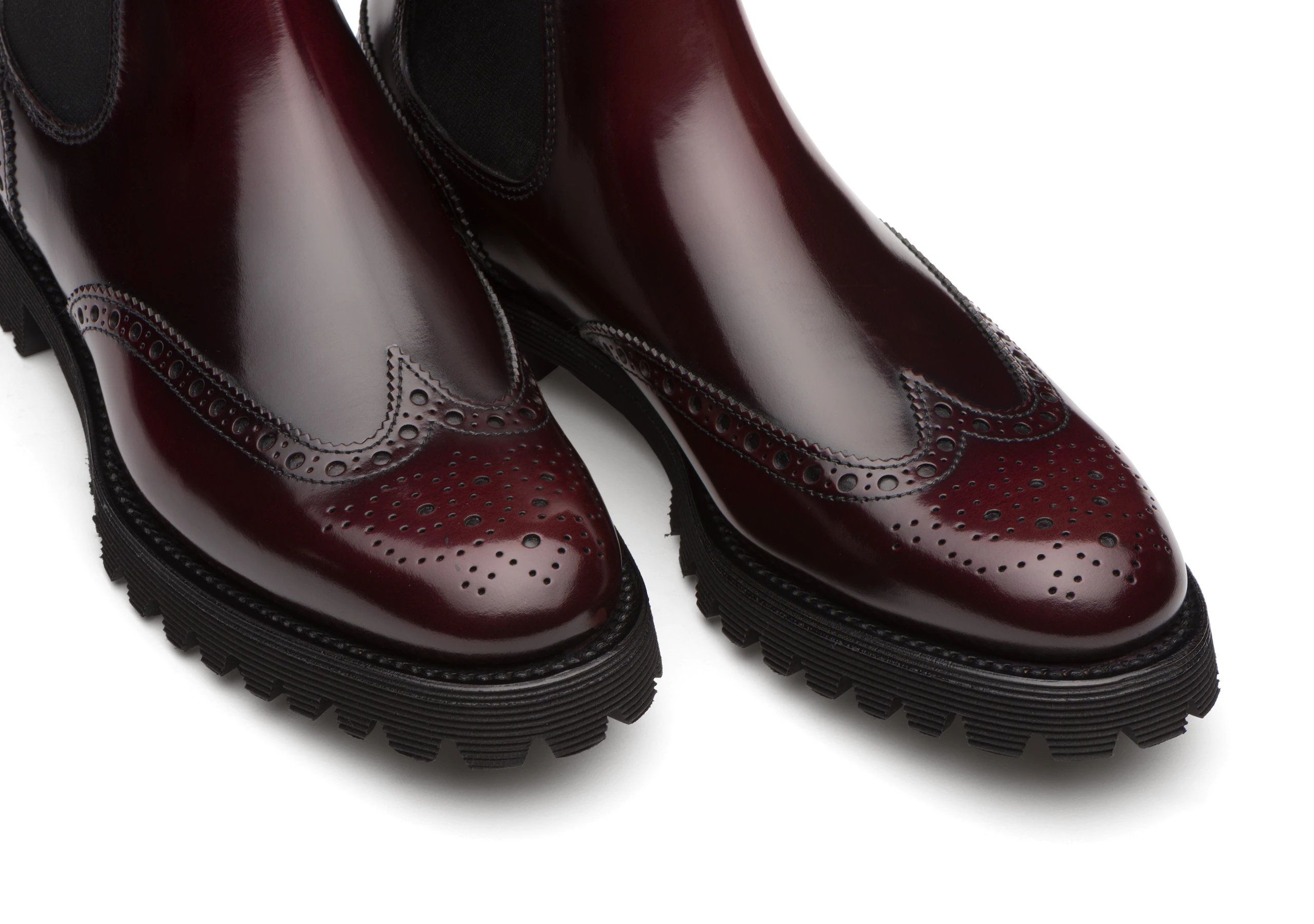 Charlize
Polished Binder Chelsea Boot Brogue Burgundy - 4