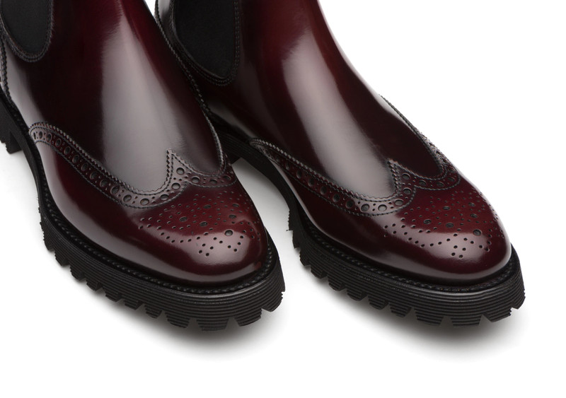 Charlize
Polished Binder Chelsea Boot Brogue Burgundy 4