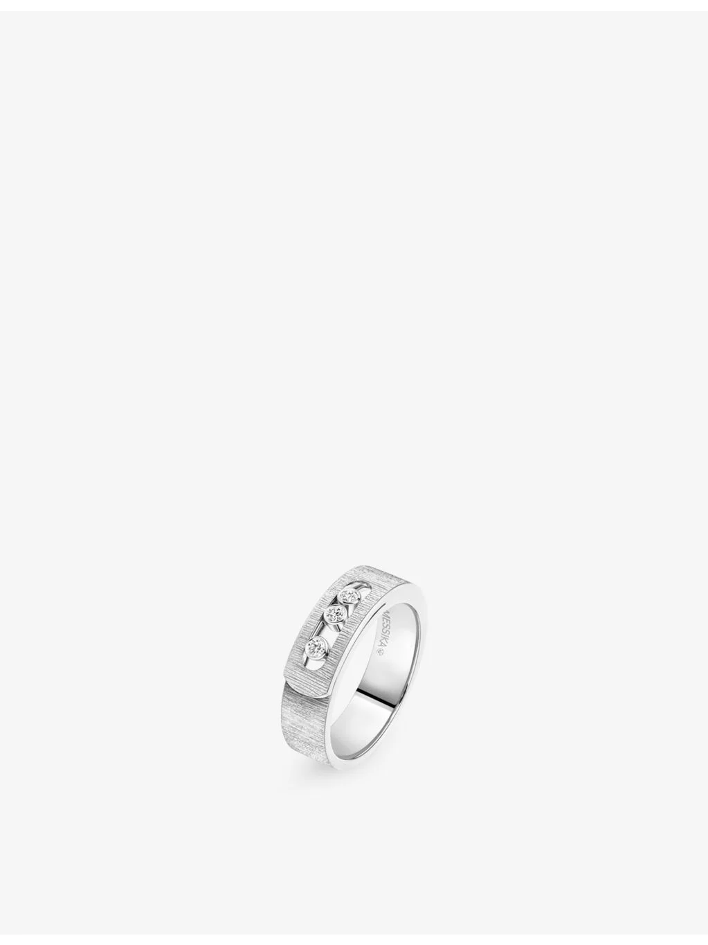 Move Noa Chiseled 18ct Gold And 0.1ct Diamond Ring - 1