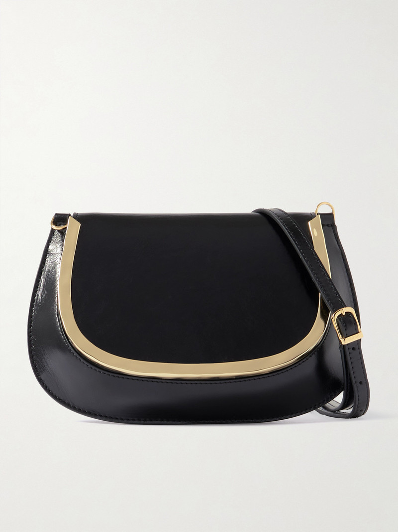 Logan Gold-tone Leather Shoulder Bag 1