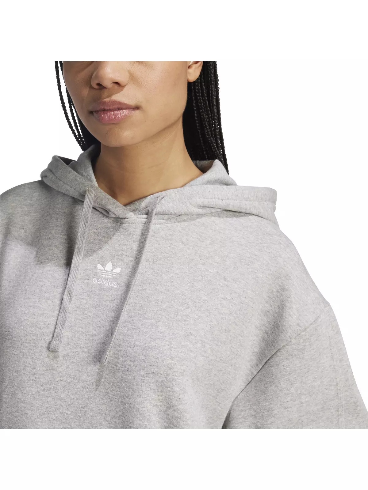 Women's Originals Essentials Oversized Fleece Hoodie - Grey - 3