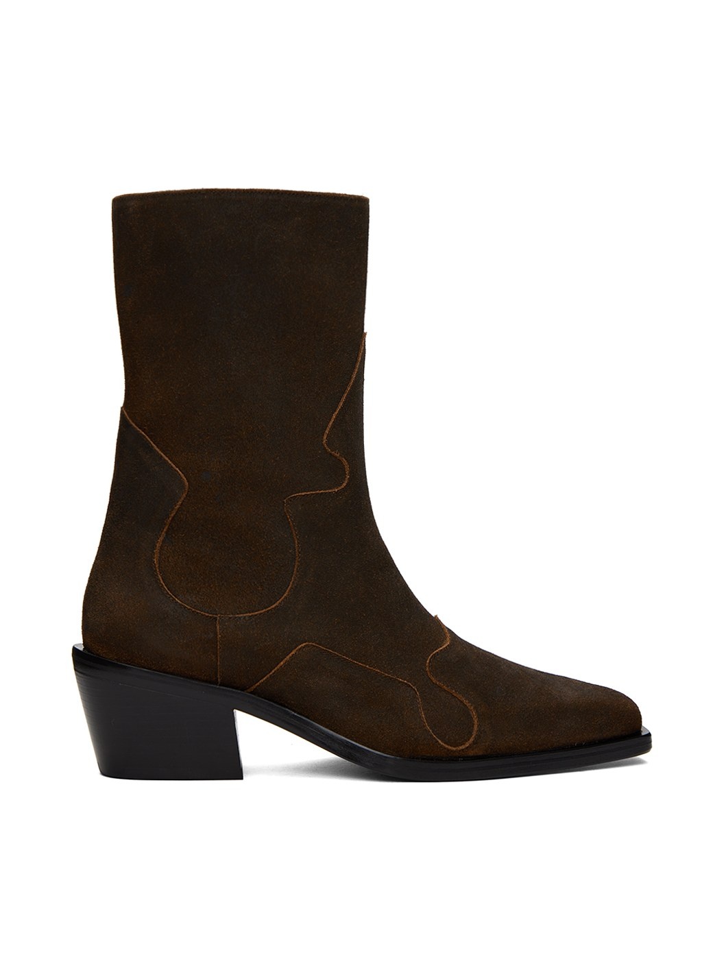 Brown Cowboy Boots - 1