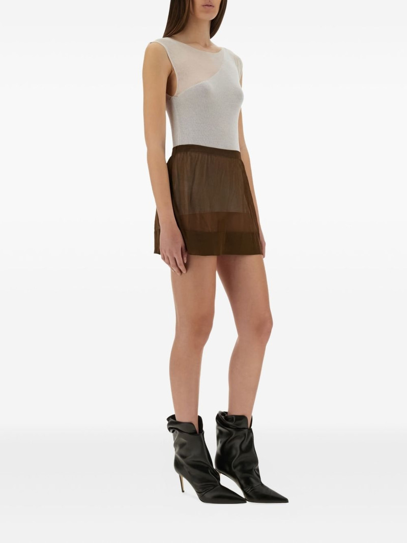 paloma wool sheer-panel skirt outlook