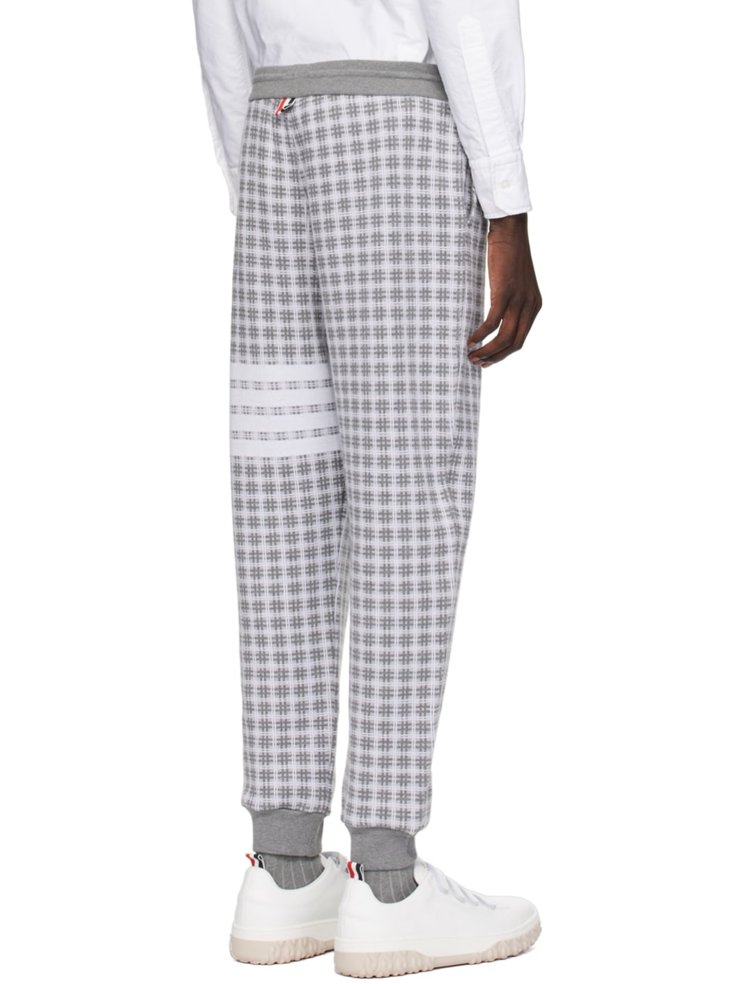 Gray Check Sweatpants - 3