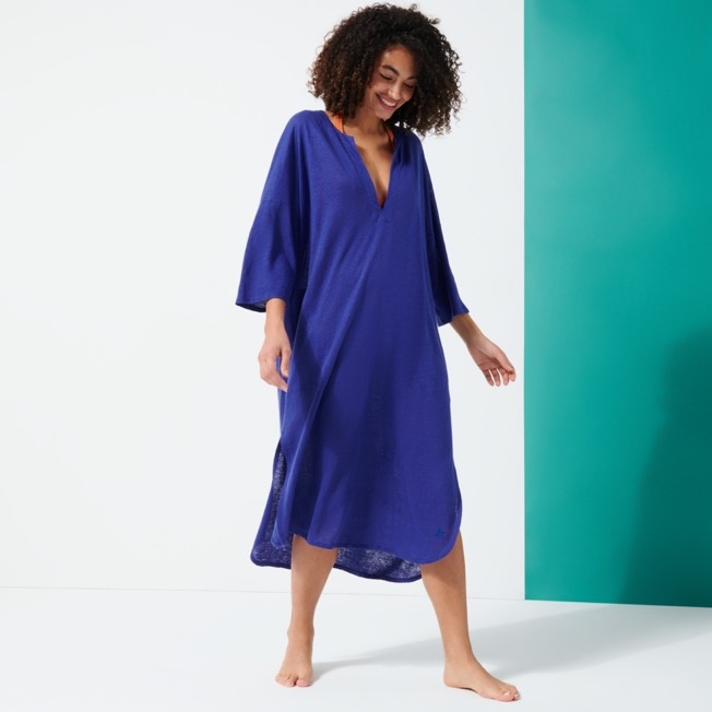 Women Linen Dress Solid - 3
