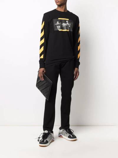 Off-White Caravaggio print long-sleeve T-shirt outlook