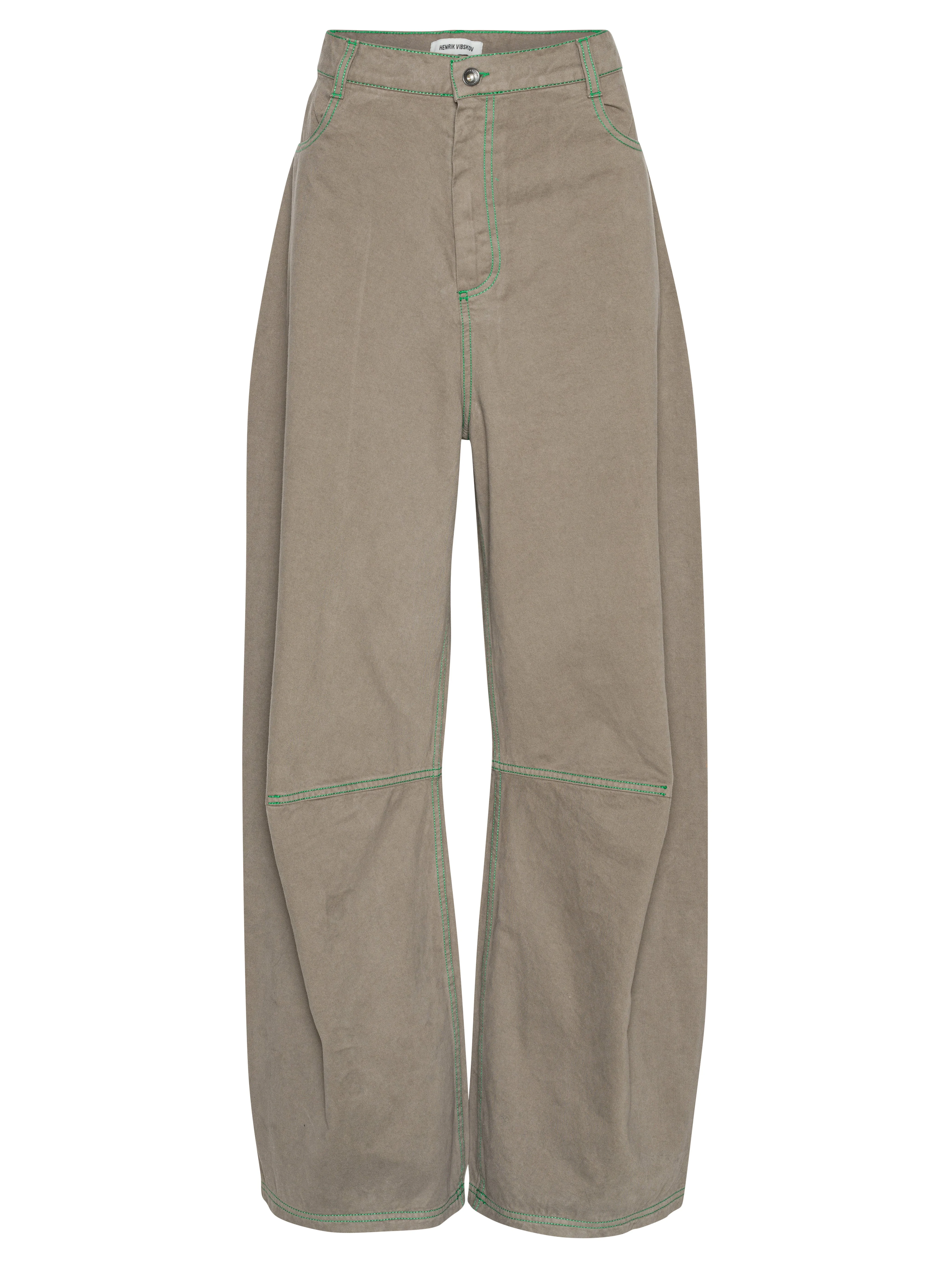 DART DENIM PANTS - WALNUT - 1