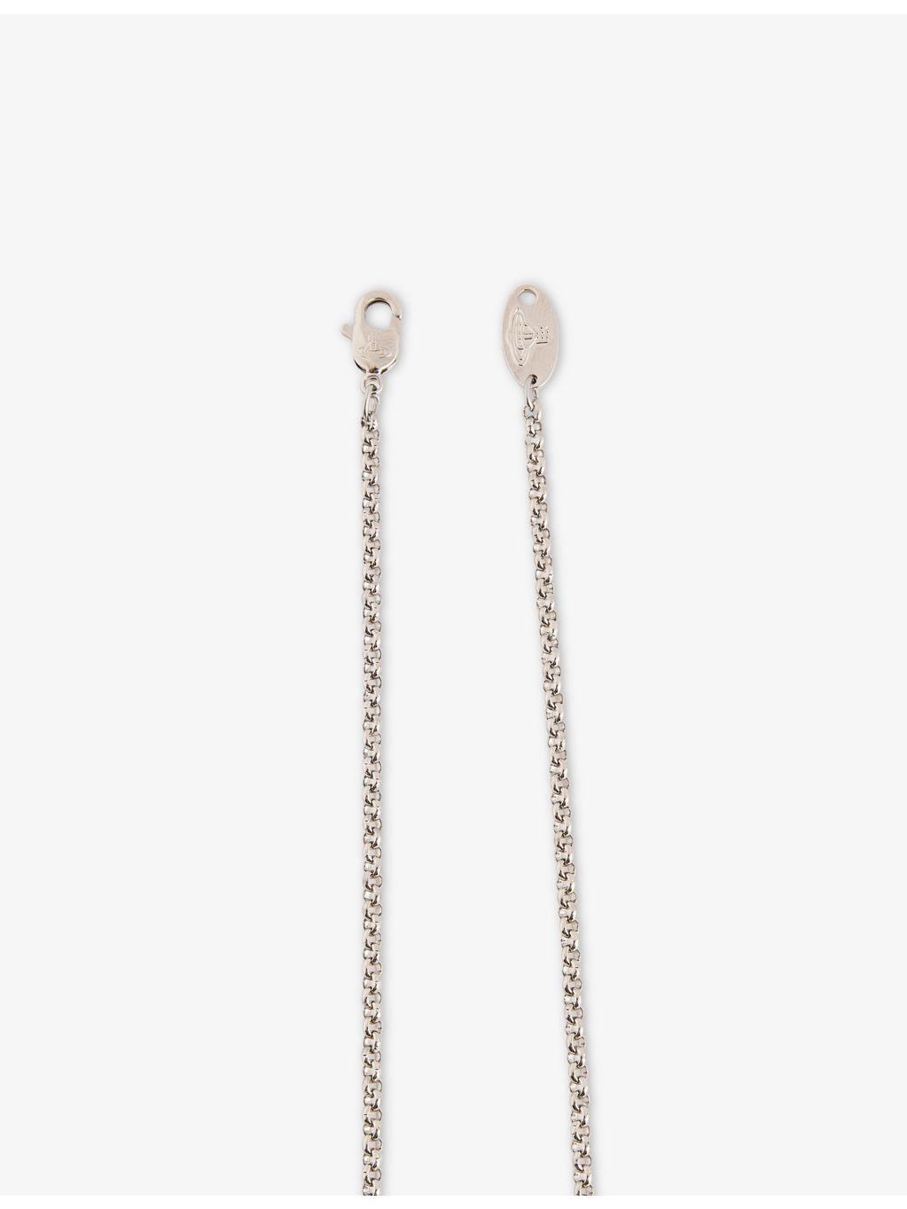 Bas Relief Orb mini silver-tone brass necklace - 4