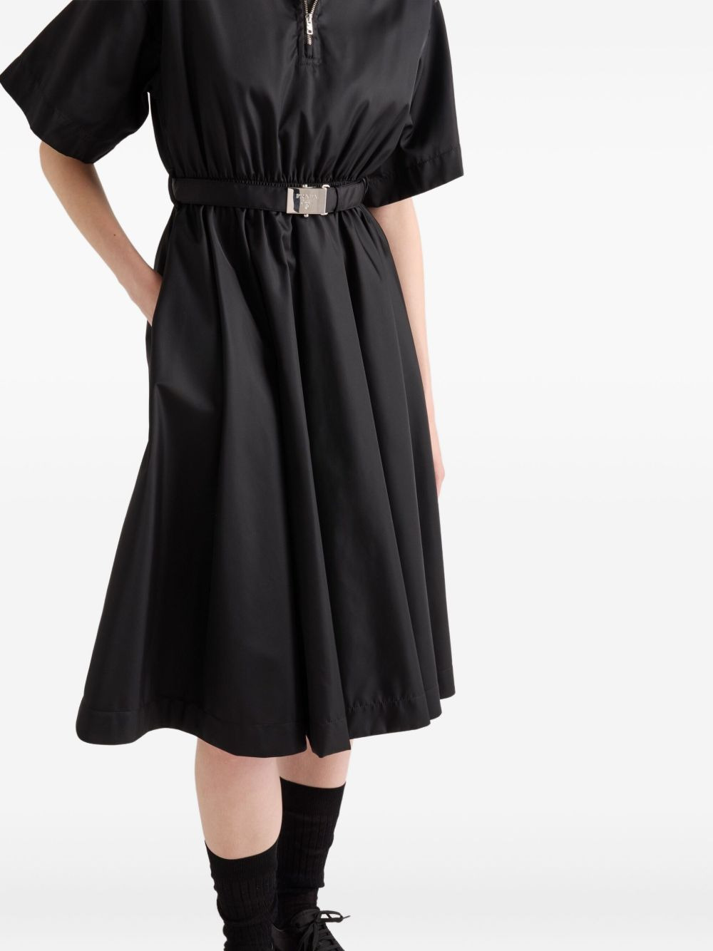 Re-Nylon belted midi dress - 5