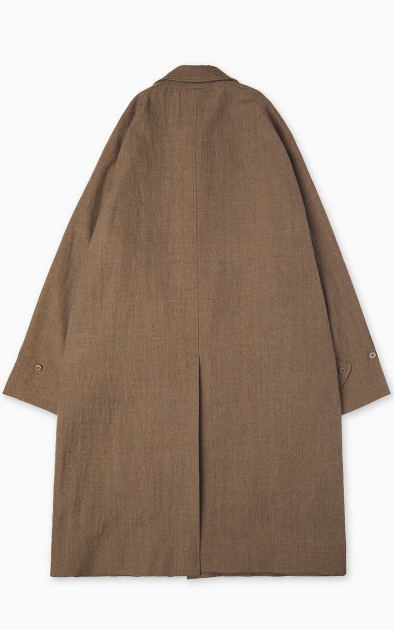 KAPTAIN SUNSHINE KAPTAIN SUNSHINE WALKER COAT WOOL SERGE TOP CAB BROWN outlook