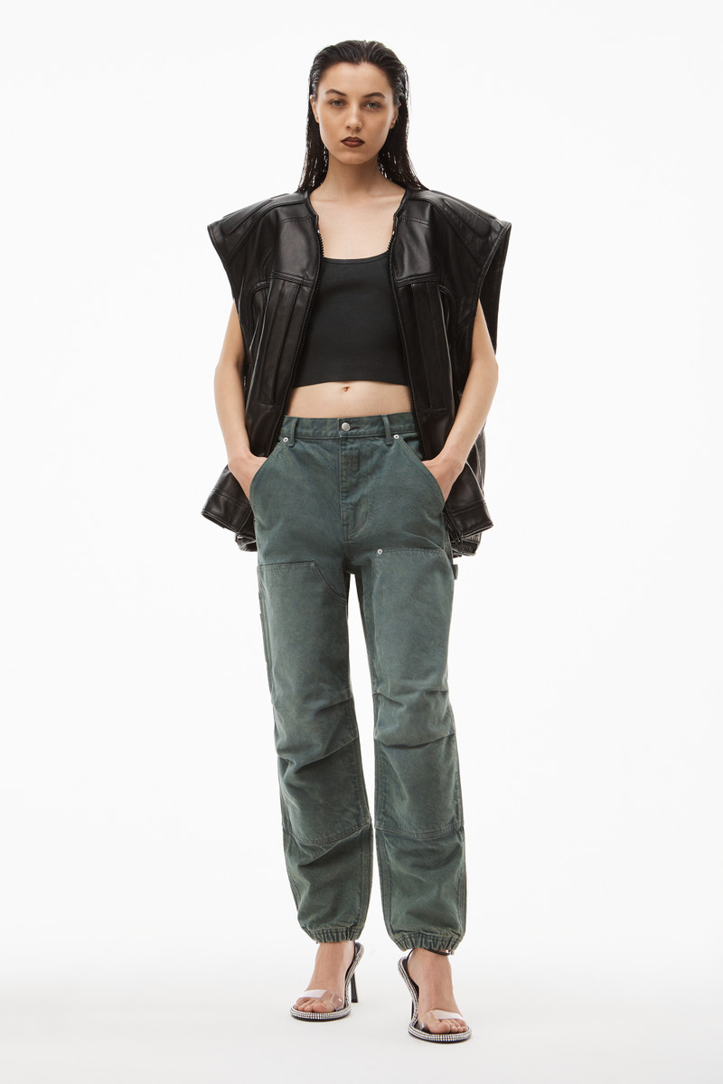 Alexander Wang DOUBLE FRONT CARPENTER PANT IN DENIM outlook