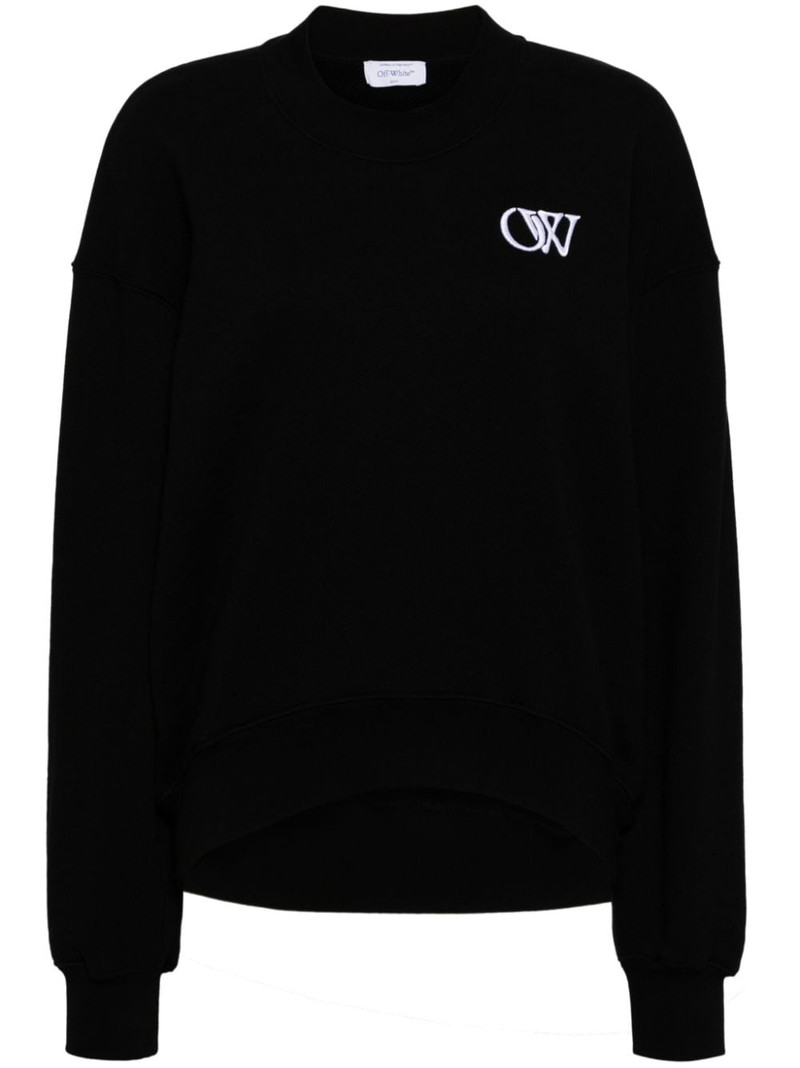 initial-appliquÃ© sweatshirt 1