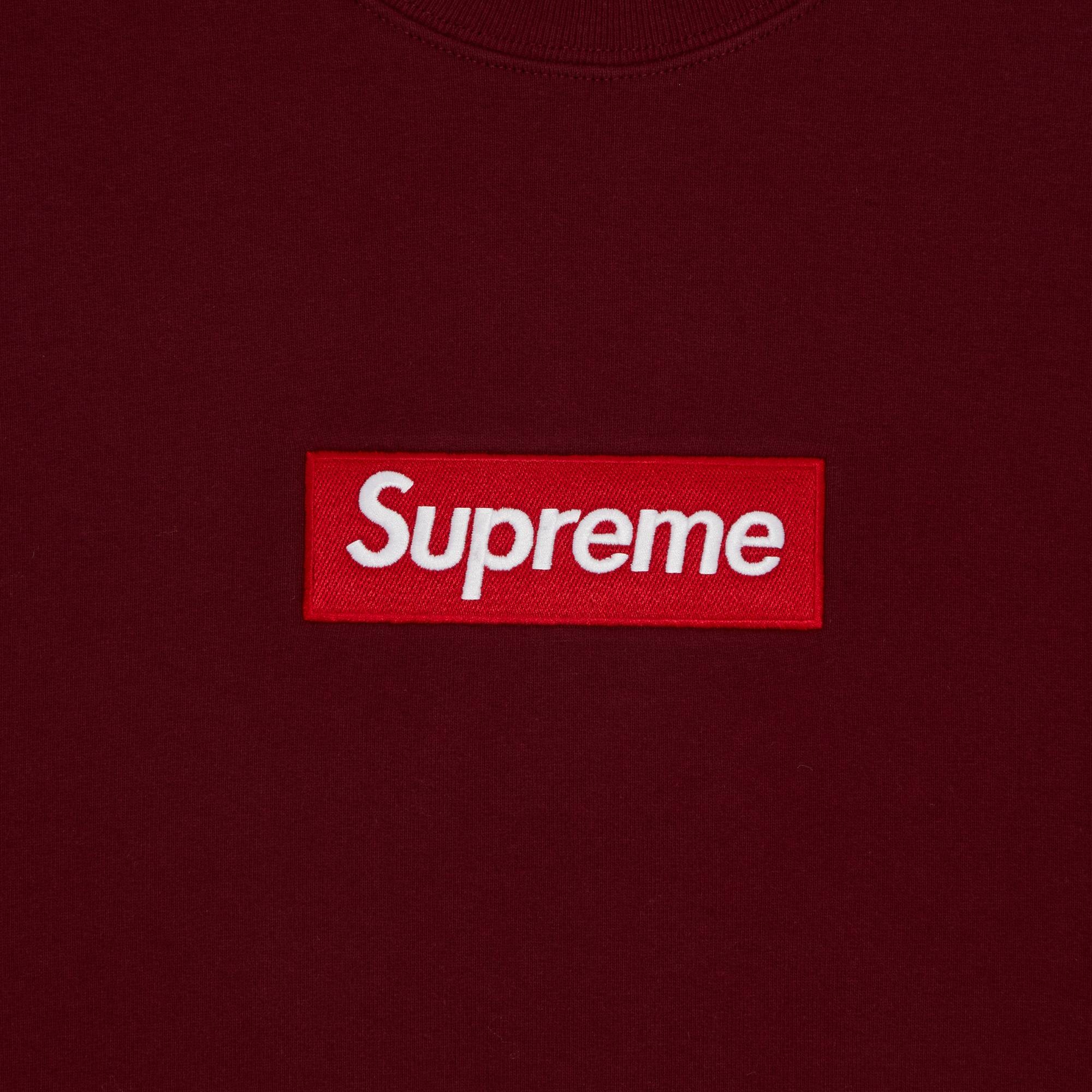 Supreme Supreme Box Logo Crewneck 'Cardinal' | REVERSIBLE